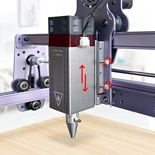 LASER TREE Liftable Laser Module Focus Adjustment Brackets, Laser Module Sliding Plate Z-Lift Laser Head Focusing Controller for Laser Engraver Laser LASER TREE