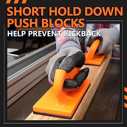 POWERTEC 71818 Safety Kit Featherboard | Push Sticks and Push Blocks for Table Saws, Router Tables, Band Saws & Jointers, 5-Piece Set POWERTEC