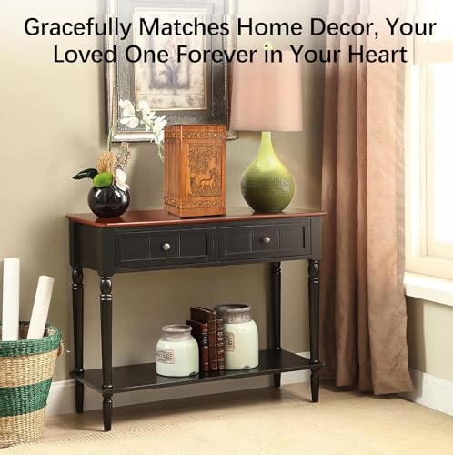 Handmade Wooden Urn for Human Ashes, Urns for Adults Male Female, 250lbs Engraved Burial Cremation Urns for Ashes Men Women(Deer) Aioguisn