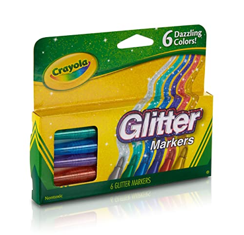 Crayola Glitter Markers 6ct Crayola