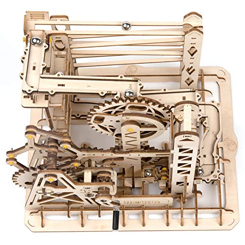 ROKR Marble Run 3D Wooden Puzzles Model Building Kits for Adults - Educational Project Brain Teaser, DIY Crafts for Adults & Kids (Ladder) ROKR