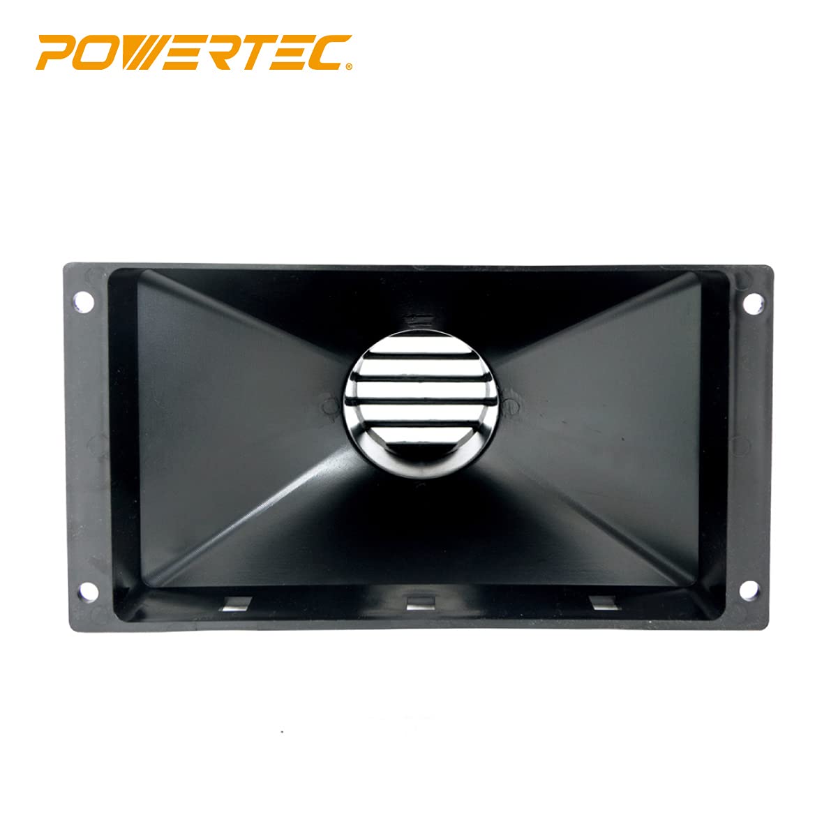 POWERTEC 70169 Mini Gulp Dust Hood Collector with 4" ID Port - ABS Plastic Fitting for Woodworking Dust Collection Hose POWERTEC