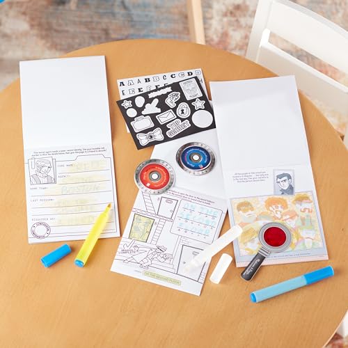 Melissa & Doug On the Go Secret Decoder Deluxe Activity Set and Super Sleuth Toy - Seek And Find Book, Kids Road Trip Essentials, Detective Kit, Melissa & Doug