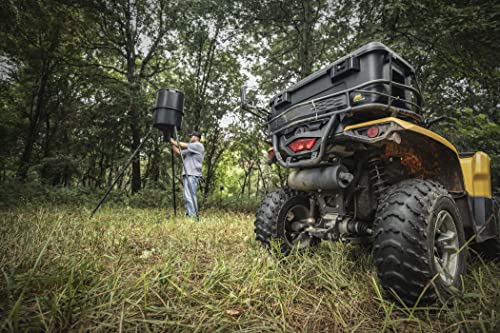 Plano Sportsman Trunk with Wheels, Black, 108-Quart, Lockable Storage Box, Rolling Sportsman Trunk, Hunting Gear and Ammunition Bin, Heavy-Duty Plano