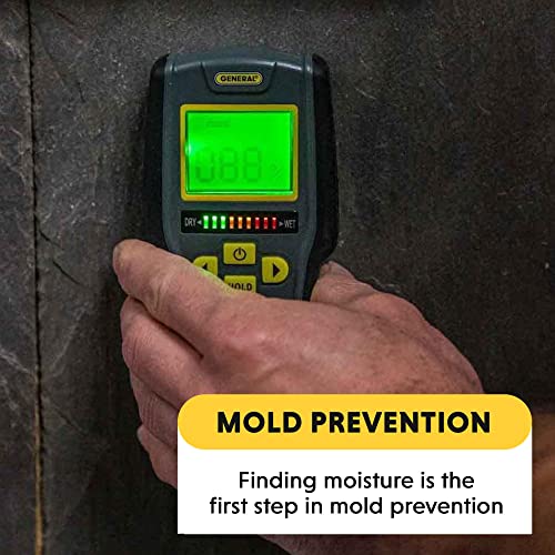 General Tools Digital Moisture Meter MMD7NP - Humidity Sensor- Pinless and Non-Invasive General Tools