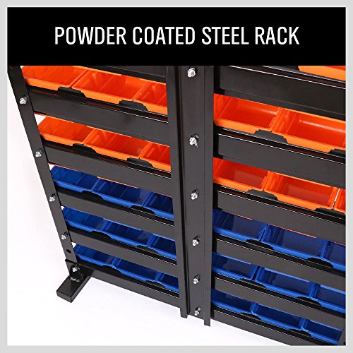 HORUSDY Storage Bins Parts Rack 36Pcs Bin Organizer Garage Plastic Shop Tool, Tools for Men Tools Gif HORUSDY