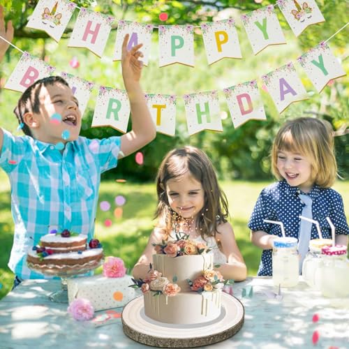 6 Pack Wood Slices 12-13.5 Inch Large Wood Rounds Tree Bark Wood Slices for Centerpieces,Arts,Crafts,DIY Projects,Parties,Holidays and Home Decor ZKHOB