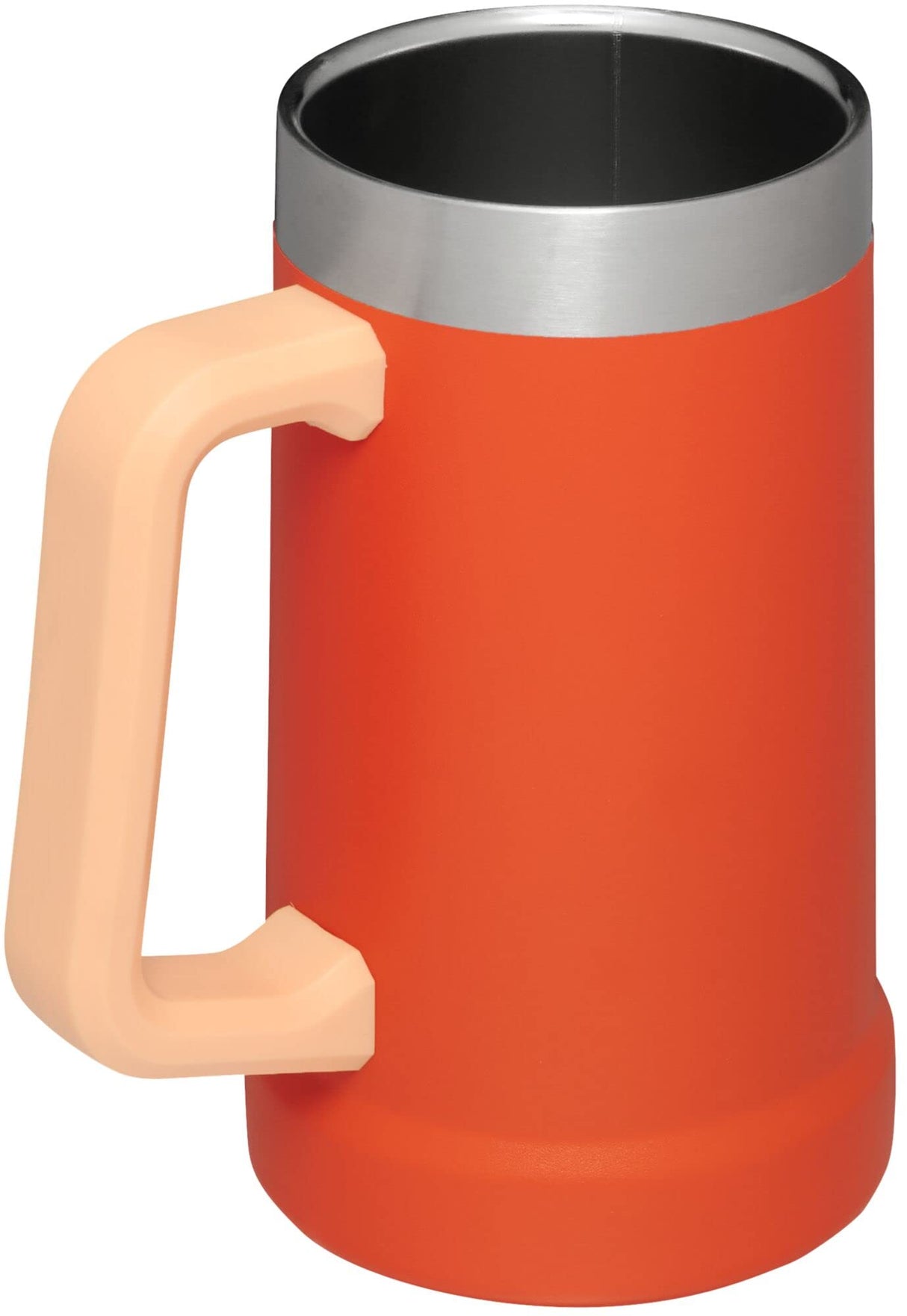 Stanley Adventure Big Grip Beer Stein, 24oz Stainless Steel Beer Mug, Double Wall Vacuum Insulation, Tigerlily STANLEY
