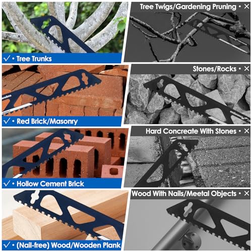 Reciprocating Saw Blade, Universal Cutting Recip Sabre Saw Blade, Alloy Steel Brick Concrete Cutting Saw Blade, High Strength Masonry Cutting Blade Janoiuc