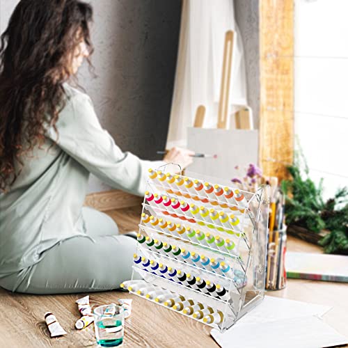 Acrylic Paint Organizer Wall Mount, Paint Holderbfor Craft Hobby Paint Storage, Acrylic Paint Storage, Craft Paint Storage, Paint Rack for 2 oz Homakover
