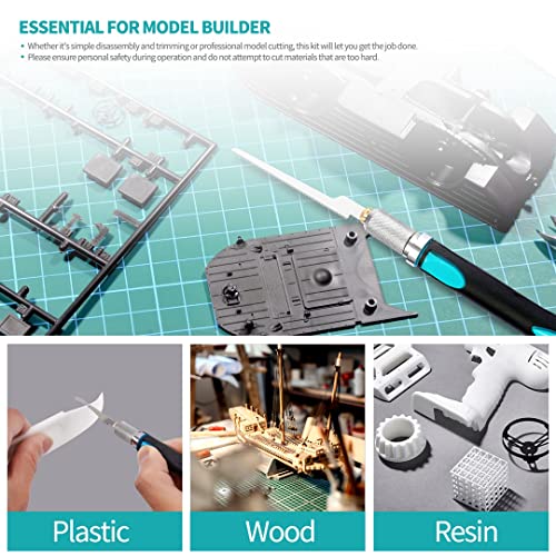 LitKiwi Model Craft Hand Saw Kit(with 14PCS Saw Blades),Modeling Knife Hacksaw Tool,DIY Mini Razor Saw Kit for Handcrafted, DIY models and Other Fine LitKiwi