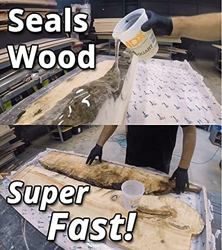 Quick Coat 1 Quart Epoxy Kit (Stone Coat Countertops) - Fast-Curing Epoxy Resin Kit for River Tables, Geodes, Wood Sealing, Tumblers, 3D Objects, and Stone Coat Countertops