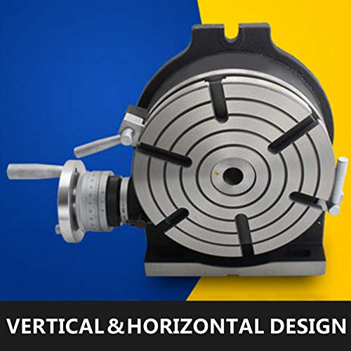 Mophorn Rotary Table 8Inch Horizontal Vertical HV8 Precision 3MT Milling Drilling Machine Vernier Reading Milling Drilling Boring Mophorn