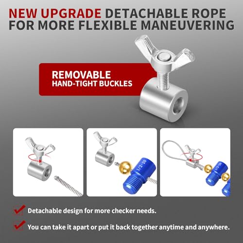 EAWONGEE Nut and Bolt Thread Checker Detachable Nut and Bolt Size Gauge Thread Gauge Suitable for Detecting Fixed Bolts or Threaded Holes in Enclosed EAWONGEE