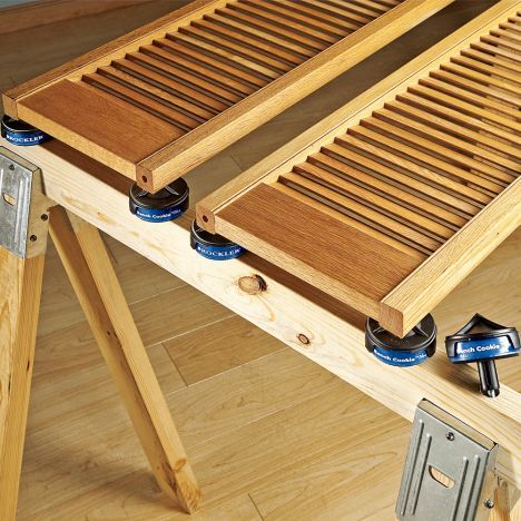 Rockler Work Bench Cookies Plus Work Grippers (4 Pack) Bench Cookies Protect Workpiece from Scratches and Benchtop Debris - Woodworking Kit for Most ROCKLER