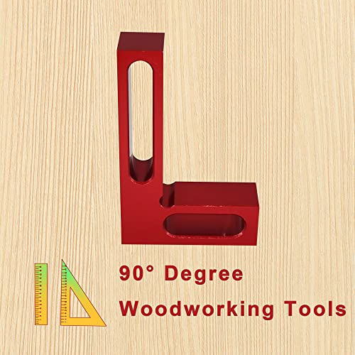 LicBund 90 Degree Mini Positioning Square Wood Working Tool Small Pocket Check Square on Carpenter Cutting Tools, Premium Precision Woodworking LicBund