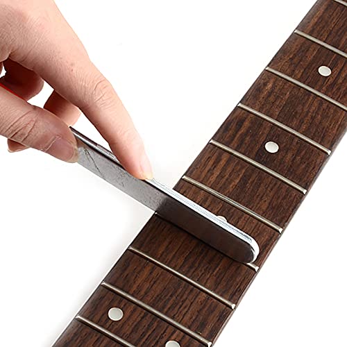 SOUJOY 17 Pieces Guitar Luthier Tool Set, Including Fret Rubber Hammer, Fret Crowning File, Fret Leveling Beam Sanding Leveler Beam, Fret Rocker, SOUJOY