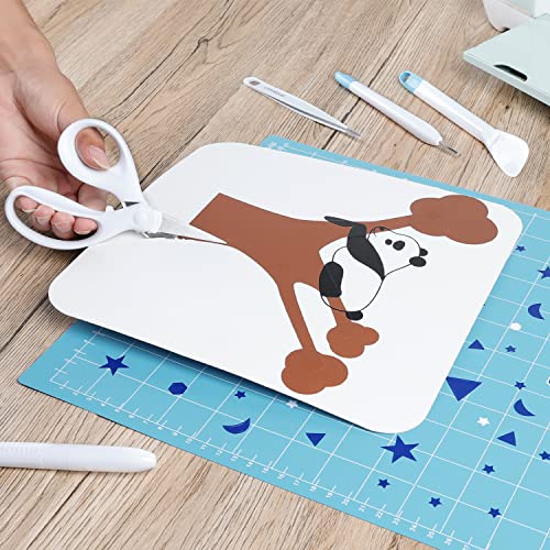 REALIKE Vinyl Weeding Tools Set Craft Vinyl Tools Kit Weeder/Scraper/Spatula/Tweezers/Scissor Basic Tool for Cricut/Silhouette/Siser HTV/Oracal Vinyl REALIKE