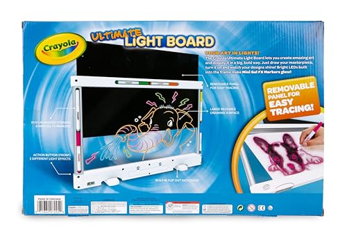 Crayola Ultimate Light Board - White, Kids Tracing & Drawing Board, Holiday & Birthday Gift for Boys & Girls, Toys, Ages 6, 7, 8 Crayola