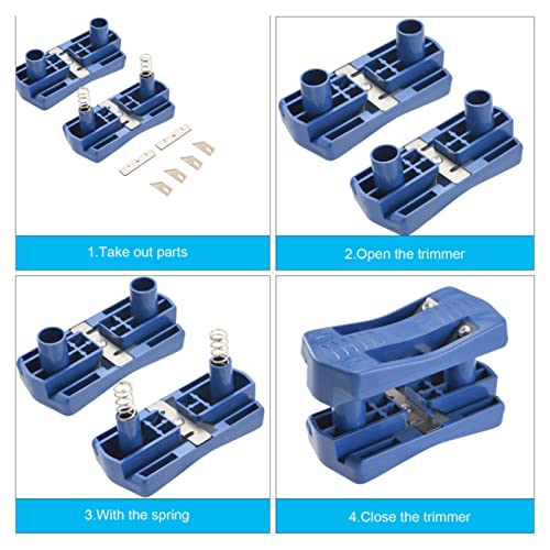 Edge Banding Trimmer Machine Kit, Edge Band Cutter Manual Trimming Woodworking Tool for Bend Melamine Board, Veneer, Plastic, PVC Hilitand