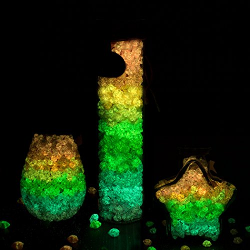 Yeooyoor Origami Stars Papers Package DIY Paper, 600 Sheets - 20 Colors (Glows in the Dark) Yeooyoor