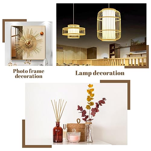 50 Pcs Dowel Rods, 1/4 x 12 Inch Wooden Dowels Craft Sticks Unfinished Natural Bamboo Doweling Rods for Crafts and DIYers WSICSE