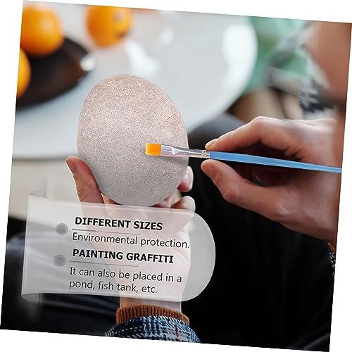 KALLORY 10pcs Painting Pebbles River Polished Pebbles Smooth Rocks for Painting Rock Painting for Kids Painting Rocks for Kids Bundle River Painted KALLORY