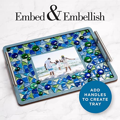 Mod Podge, Rectangle Wood Tray, 11" x 14" Pouring Surface for Epoxy, DIY Supplies for Resin Arts and Crafts Projects, 25487 Mod Podge