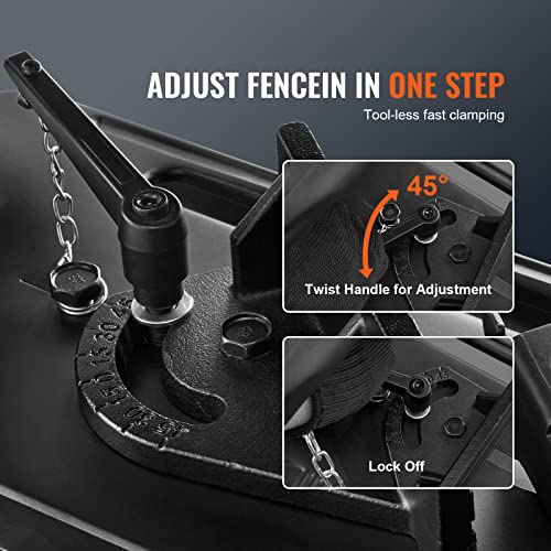 VEVOR Abrasive Chop Saw, 14in / 35cm Blade Cut Off Saw, 2300W 3600RPM Steel Cutting Machine, 0-45 Degrees Adjustable Angle Miter Saw for Cutting Vevor