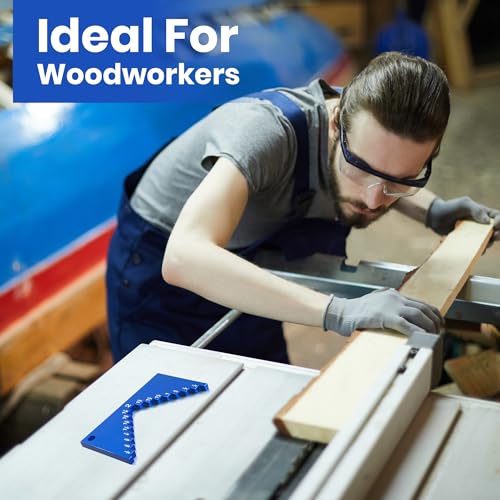 Dreyoo Table Saw Height Gauge, Aluminum Height Gauge Saw for Router, Table Saw, Height Gauge Tools Table Saw Step Gauge Table Saw Blade Height Gauge, Dreyoo