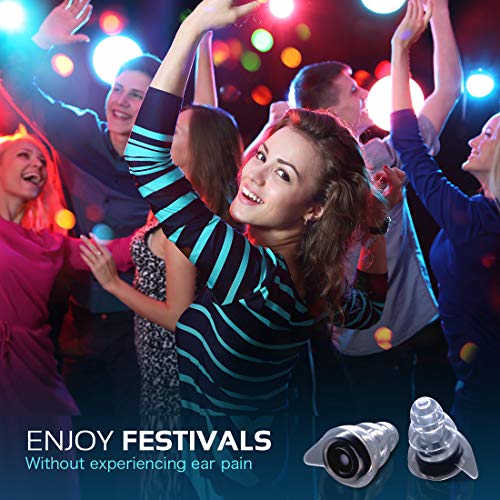 High Fidelity Concert Earplugs, Reusable Musicians Ear Plugs, 24dB Advanced Filter Technology Ear Protection Mumba
