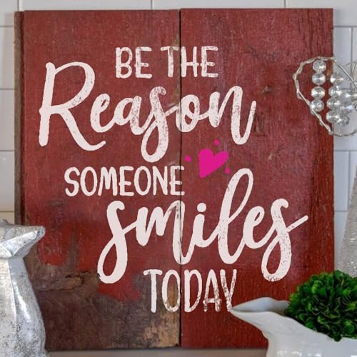 16 Word Stencils for Painting on Wood - Inspirational Stencils for Crafts Reusable – Art Stencils for Drawing - Farmhouse Stencils and Templates for DLY LIFESTYLE