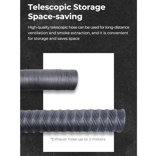 Creality Smoke Exhaust Kit with Fan 4000RPM and Pipe, DIY for Laser Engraver Enclosure, EnderPlus Tent, and Most Enclosure Cover Needed Filter Cregrant3D