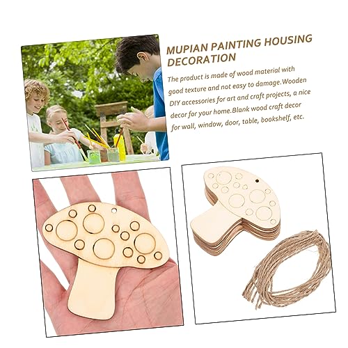 Unomor 250 Sets Chrysanthemum on Blank Wood Chip Crafts Flower Unfinished Wood Cutouts Unfinished Wood Discs Unfinished Spring Wooden Cutouts Unomor