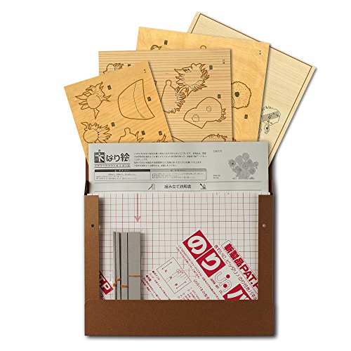 KINOWA Wooden Art Kit Kiharie Sunflowers Made in Japan KINOWA