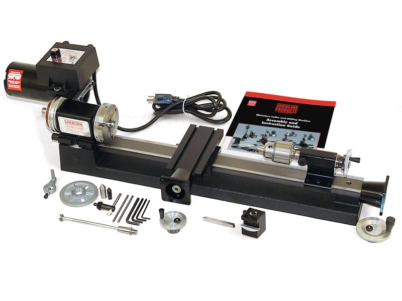 Sherline 4400A-CNC 3.5" X 17" CNC Lathe (INCH) +"A" Package (Intended for Computerized CNC) Computerized Sherline CNC control (Windows OS)