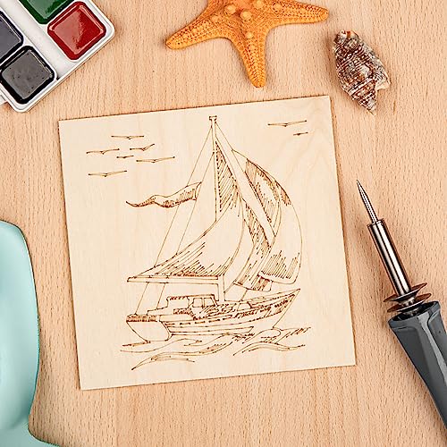 DIYDEC 18 Pack Basswood Sheets 6X 6 x 1/16 Inch Thin Plywood Wood Sheets Unfinished Wood Squares Boards Balsa Wood Sheets for Crafts Architectural DIYDEC