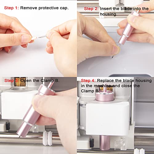 Bonded-Fabric Blade Compatible with Maker 3/Maker/Venture/Explore 3/Explore Air 2/Air/One, Aosry Housing and Fabric Blade for Cutting Bonded AOSRY