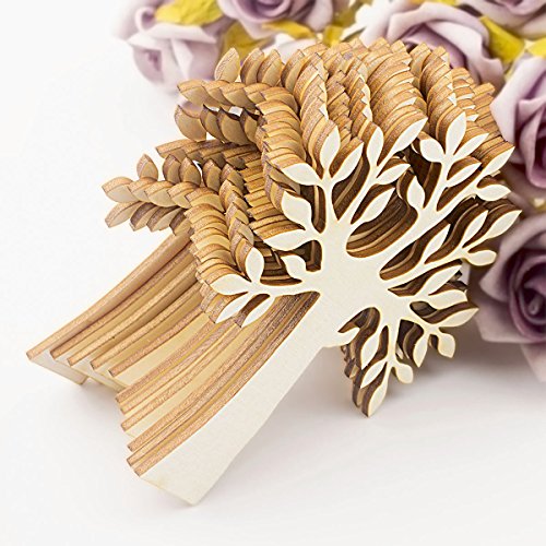 Summer-Ray 15pcs Wooden Silhouette Tree Wooden Craft Piece 4" Summer-Ray.com