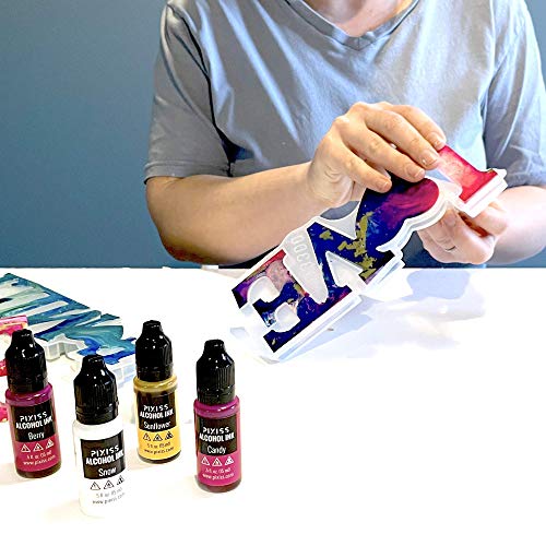 Epoxy Resin Crystal Clear Casting Resin for Epoxy and Resin Art | Pixiss Brand Easy Mix 1:1 (8-Ounce Kit) | Supplies for Tumblers, Jewelry Resin, Pixiss