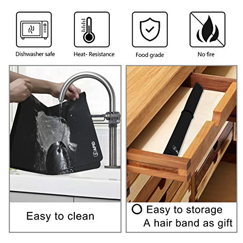 Sapid Extra Large Silicone Sheet for Crafts 23.6"×31.4", Thick Silicone Jewelry Casting Mats, Nonstick Nonslip Silicon Mat for Epoxy Resin, Art SAPID