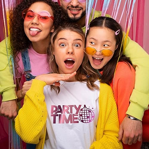 Tintnut Metallic Heat Transfer Vinyl Bundle Chrome HTV Vinyl,12 Sheets 12"x 10" Foil Holographic Gold Iron On Vinyl for Compatible with Cricut or Tintnut