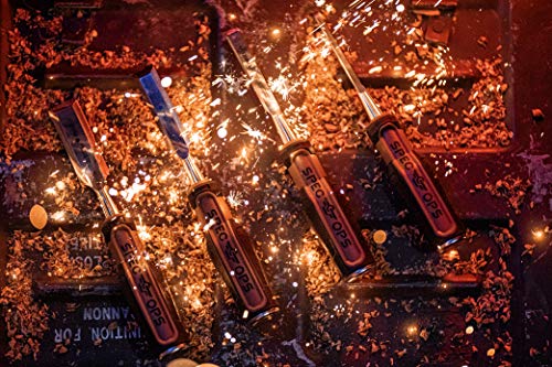 Spec Ops Tools Wood Chisel Set with High-Carbon Steel Blades, Shock-Absorbing Grip, 4-Piece, 3% Donated to Veterans Spec Ops