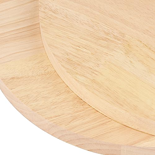 4 Pack Pine Circle Plaque, 12 Inch Round Wood Plaque, Unfinished Wooden Circle Plaque for Painting, Pouring, Resin, Engraving, Collage Artist GNIEMCKIN
