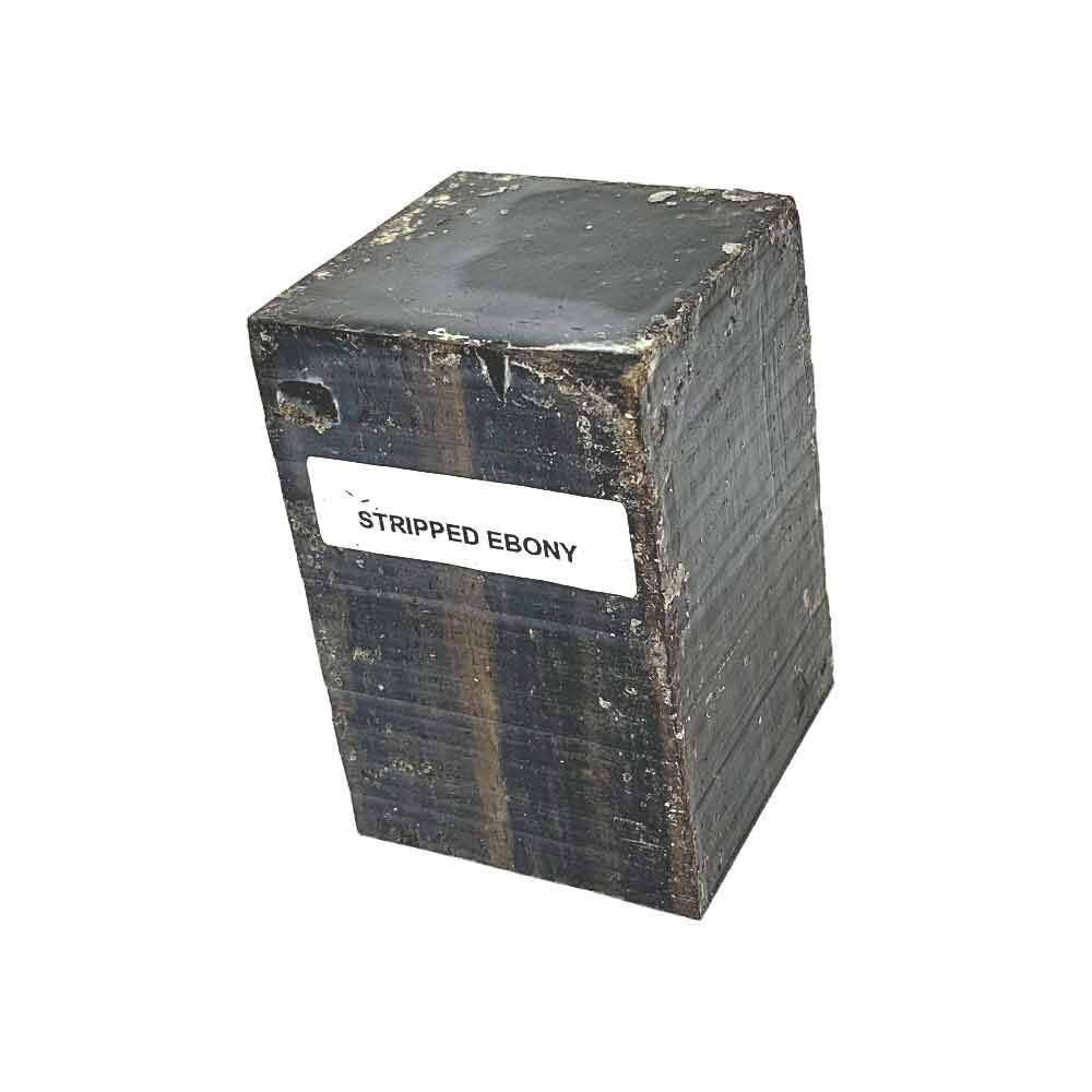 Exotic Wood Bottle Stopper Blanks for Woodturning, Suitable Woodturning Blanks Measuring 2 x 2 x 3 Inches (1, Striped Ebony) Exotic Wood Zone