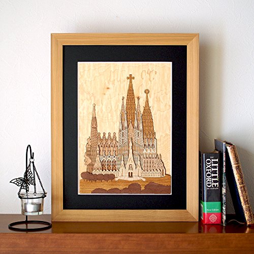 KINOWA Wooden Art Kit Kiharie Sagrada Familia Made in Japan KINOWA