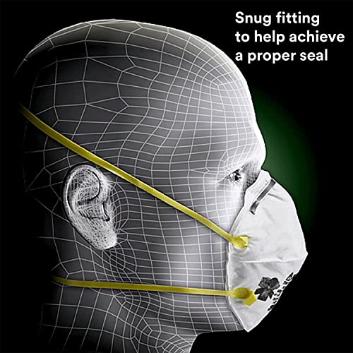 3M Particulate Respirator, 8110S, N95, Unsealed , Smaller Size, Adjustable Noseclip, Two Strap Design, Advanced Electrostatic Media, Nosefoam, 3M