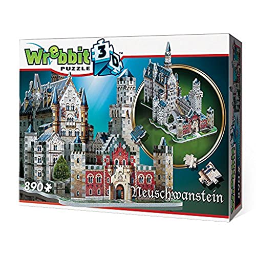 Wrebbit3D - Neuschwanstein Castle 3D Jigsaw Puzzle - 890 Pieces WREBBIT3D