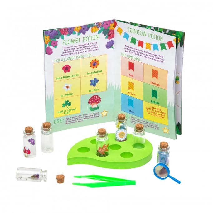 Craft-Tastic Scavenger Hunt Potions - Nature DIY Craft Kit - Create Magical Nature Potions - Makes 7 Potions - Comes with Recipe Book - Ages 4+ with PlayMonster