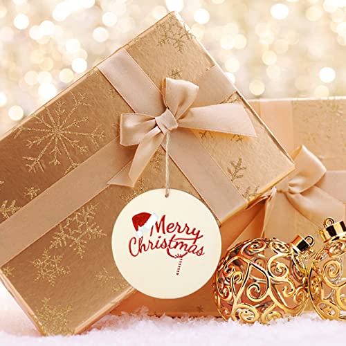 Bligo Round Wooden Discs with Holes 40pcs Unfinished Predrilled Wood Slices Circles 3.94" Wood Ornaments for Predrilled Natural Wood Slices for Party Bligo